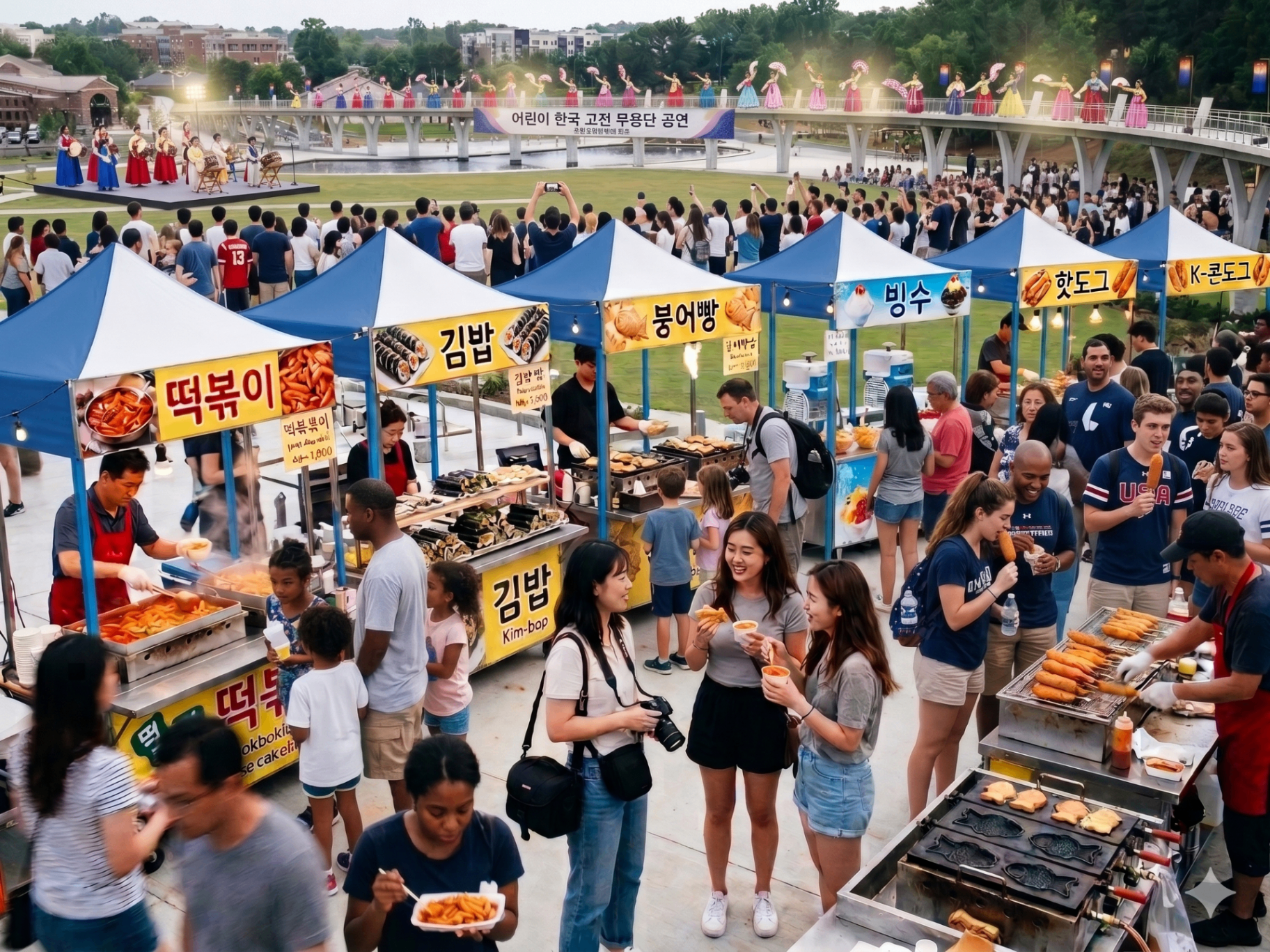 Korean traditional street market